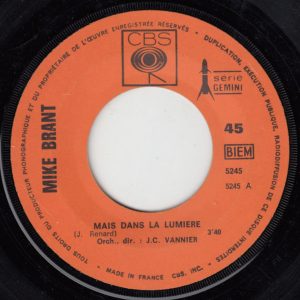 Mike Brant - Mais Dans La Lumière / Et Je Suis Heureux - Afbeelding 3