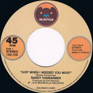 Randy Vanwarmer - Just When I Needed You Most - Afbeelding 3