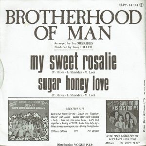 Brotherhood Of Man - My Sweet Rosalie - Afbeelding 2