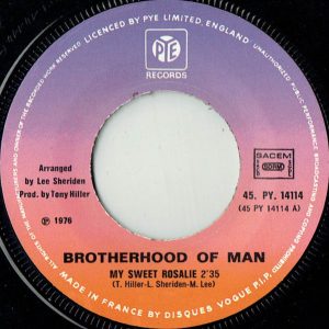 Brotherhood Of Man - My Sweet Rosalie - Afbeelding 3