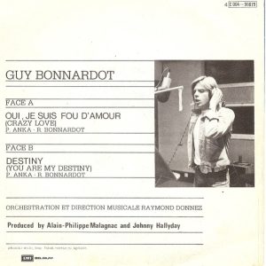 Guy Bonnardot - Oui, Je Suis Fou D'amour = Crazy Love - Afbeelding 2