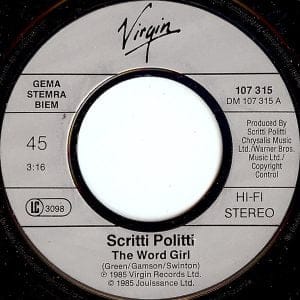 Scritti Politti With Ranking Ann - The Word Girl - Afbeelding 3