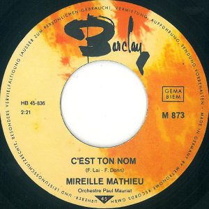 Mireille Mathieu - C'est Ton Nom / Mon Credo - Afbeelding 3