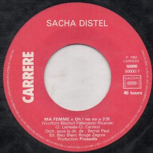 Sacha Distel - Ma Femme - Afbeelding 3