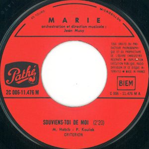 Marie (3) - Souviens-toi De Moi / Souris-moi, Embrasse-moi - Afbeelding 3