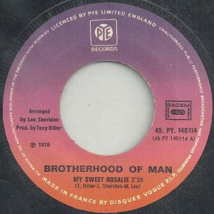 Brotherhood Of Man - My Sweet Rosalie - Afbeelding 3