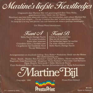 Martine Bijl - Martine's Liefste Kerstliedjes - Afbeelding 2