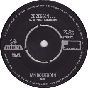 Jan Boezeroen - Ze Zeggen... - Afbeelding 3