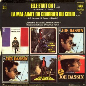 Joe Dassin - Elle Etait Oh ! / La Mal-aimée Du Courrier Du Cœur - Afbeelding 2