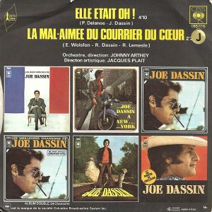 Joe Dassin - Elle Etait Oh ! / La Mal-aimée Du Courrier Du Cœur - Afbeelding 5