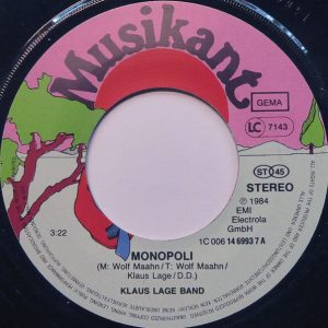 Klaus Lage Band - Monopoli - Afbeelding 3