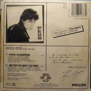 Jean-Luc Lahaye - Papa Chanteur - Afbeelding 2