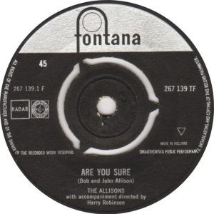 The Allisons - Are You Sure