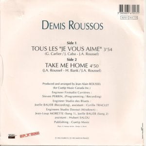 Demis Roussos - Tous Les "Je Vous Aime" - Afbeelding 2