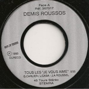 Demis Roussos - Tous Les "Je Vous Aime" - Afbeelding 3