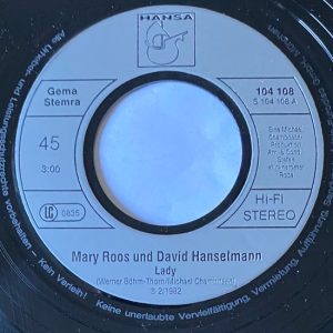 Mary Roos Und David Hanselmann - Lady - Afbeelding 3