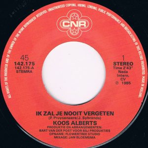 Koos Alberts - Ik Zal Je Nooit Vergeten - Afbeelding 3