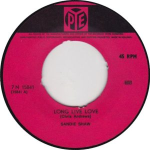 Sandie Shaw - Long Live Love / I've Heard About Him - Afbeelding 3