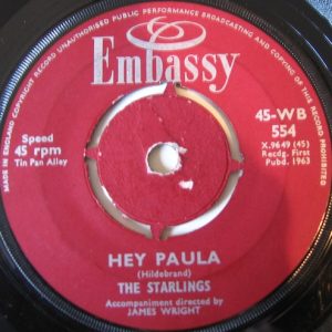 The Starlings / Rikki Henderson - Hey Paula / One Broken Heart For Sale