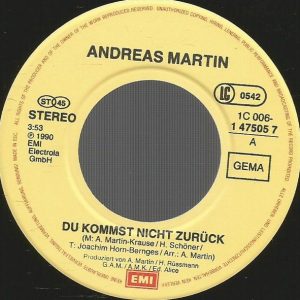 Andreas Martin (2) - Du Kommst Nicht Zurück - Afbeelding 3