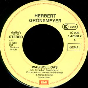 Herbert Grönemeyer - Was Soll Das - Afbeelding 3