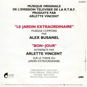 Alex Busanel, Arlette Vincent - Le Jardin Extraordinaire / Bon-jour - Afbeelding 2