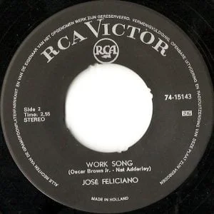 José Feliciano - The Windmills Of Your Mind / Work Song - Afbeelding 3