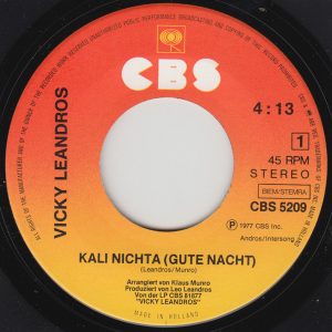 Vicky Leandros - Kali Nichta (Gute Nacht) - Afbeelding 3