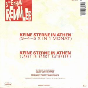 Stephan Remmler - Keine Sterne In Athen (3-4-5 X In 1 Monat) - Afbeelding 2