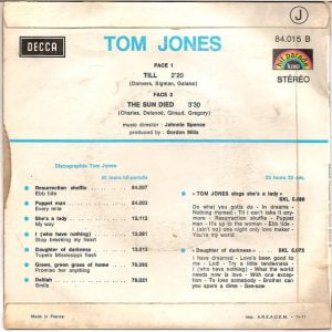 Tom Jones - Till - Afbeelding 2