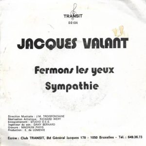 Jacques Valant - Fermons Les Yeux - Afbeelding 2