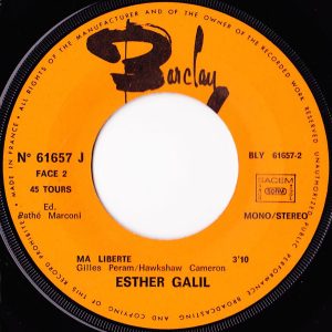 Esther Galil - Amour Ma Délivrance / Ma Liberté - Afbeelding 3