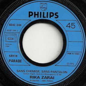 Rika Zaraï - Sans Chemise, Sans Pantalon / Viens Danser - Afbeelding 3