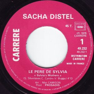 Sacha Distel - Le Père De Sylvia - Afbeelding 3