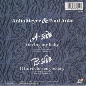 Anita Meyer & Paul Anka - Having My Baby - Afbeelding 2