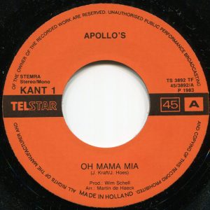 De Apollo's - Oh Mama Mia - Afbeelding 2