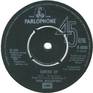 Paul McCartney - Coming Up - Afbeelding 3