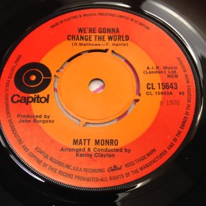 Matt Monro - We're Gonna Change The World