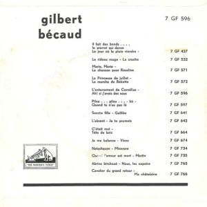 Gilbert Bécaud - L'Enterrement De Cornelius - Afbeelding 2