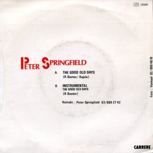 Peter Springfield - The Good Old Days - Afbeelding 2