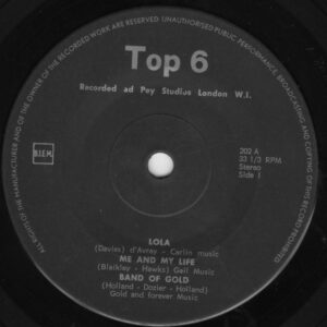 Various - 6 Top Hits From England - Afbeelding 2