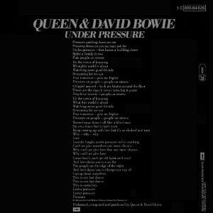 Queen & David Bowie - Under Pressure - Afbeelding 2