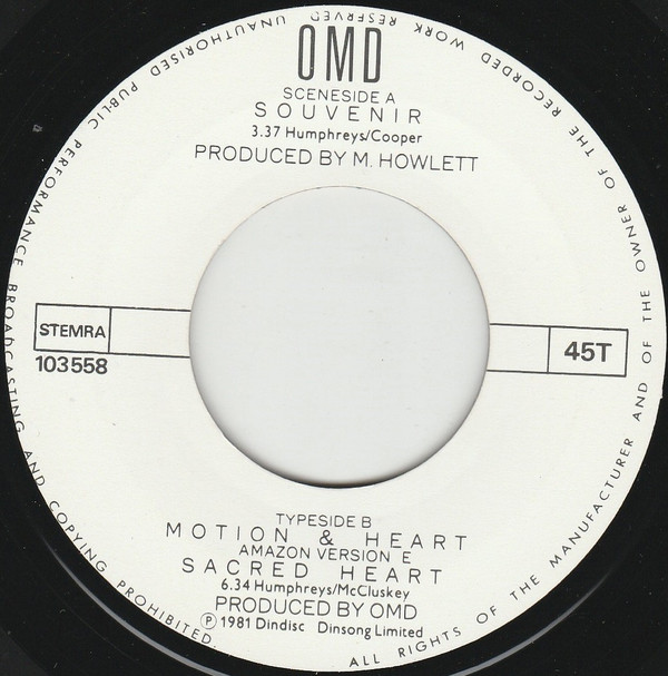 Orchestral Manoeuvres In The Dark - Souvenir 3 Orchestral Manoeuvres In The Dark - Souvenir