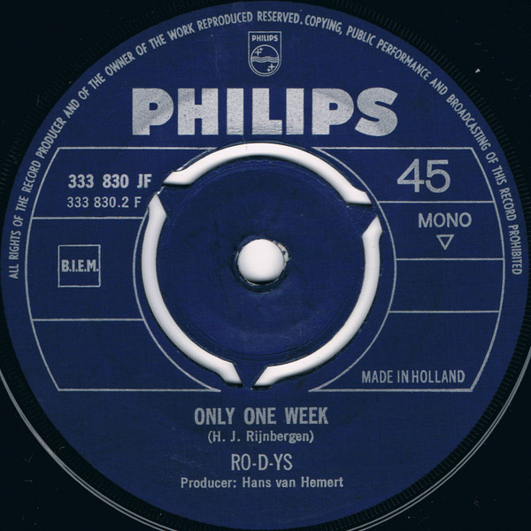 Ro-D-Ys - Only One Week / Take Her Home 4 Ro-D-Ys - Only One Week / Take Her Home