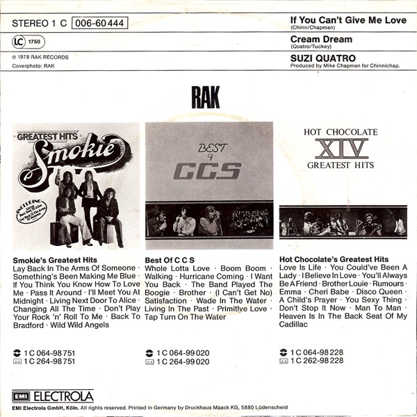 Suzi Quatro - If You Can't Give Me Love 2 Suzi Quatro - If You Can't Give Me Love