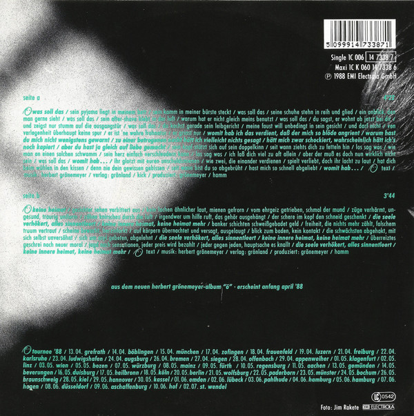 Herbert Grönemeyer - Was Soll Das 2 Herbert Grönemeyer - Was Soll Das