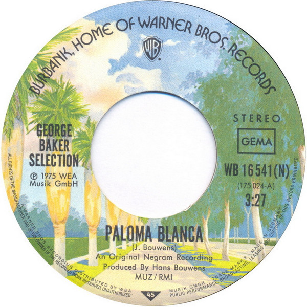 George Baker Selection - Paloma Blanca 3 George Baker Selection - Paloma Blanca