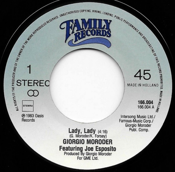 Giorgio Moroder - Lady, Lady 3 Giorgio Moroder - Lady, Lady