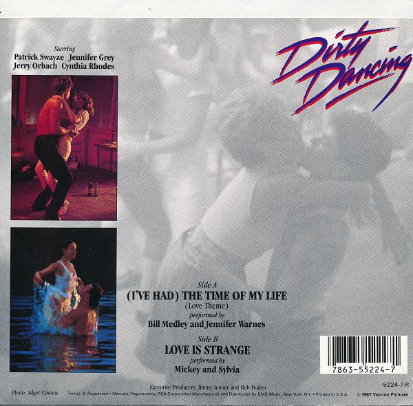 Bill Medley - (I've Had) The Time Of My Life (Love Theme) / Love Is Strange 2 Bill Medley - (I've Had) The Time Of My Life (Love Theme) / Love Is Strange