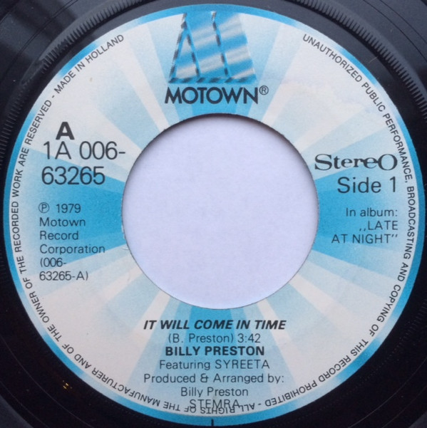 Billy Preston - It Will Come In Time 3 Billy Preston - It Will Come In Time